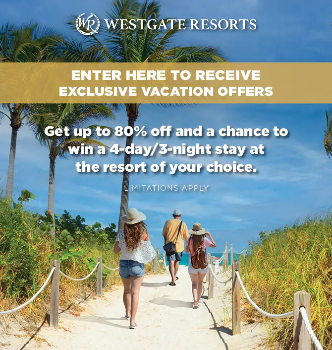 Enter Here To Receive Exclusive Vacation offers